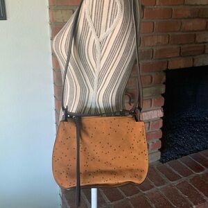 Brown suede pocketbook